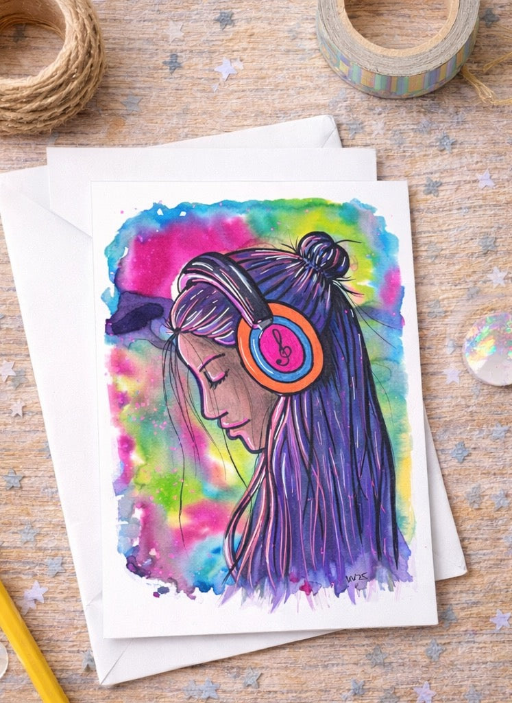 Postkarte "Spüre die Musik"