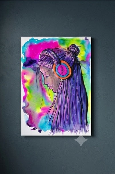 Postkarte "Spüre die Musik"