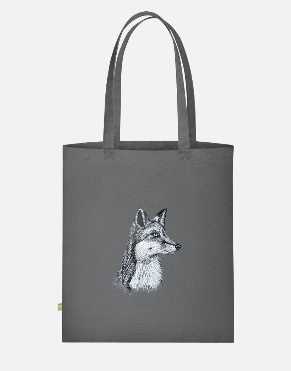 Canvas Stoffbeutel "Fuchs" Farbauswahl möglich