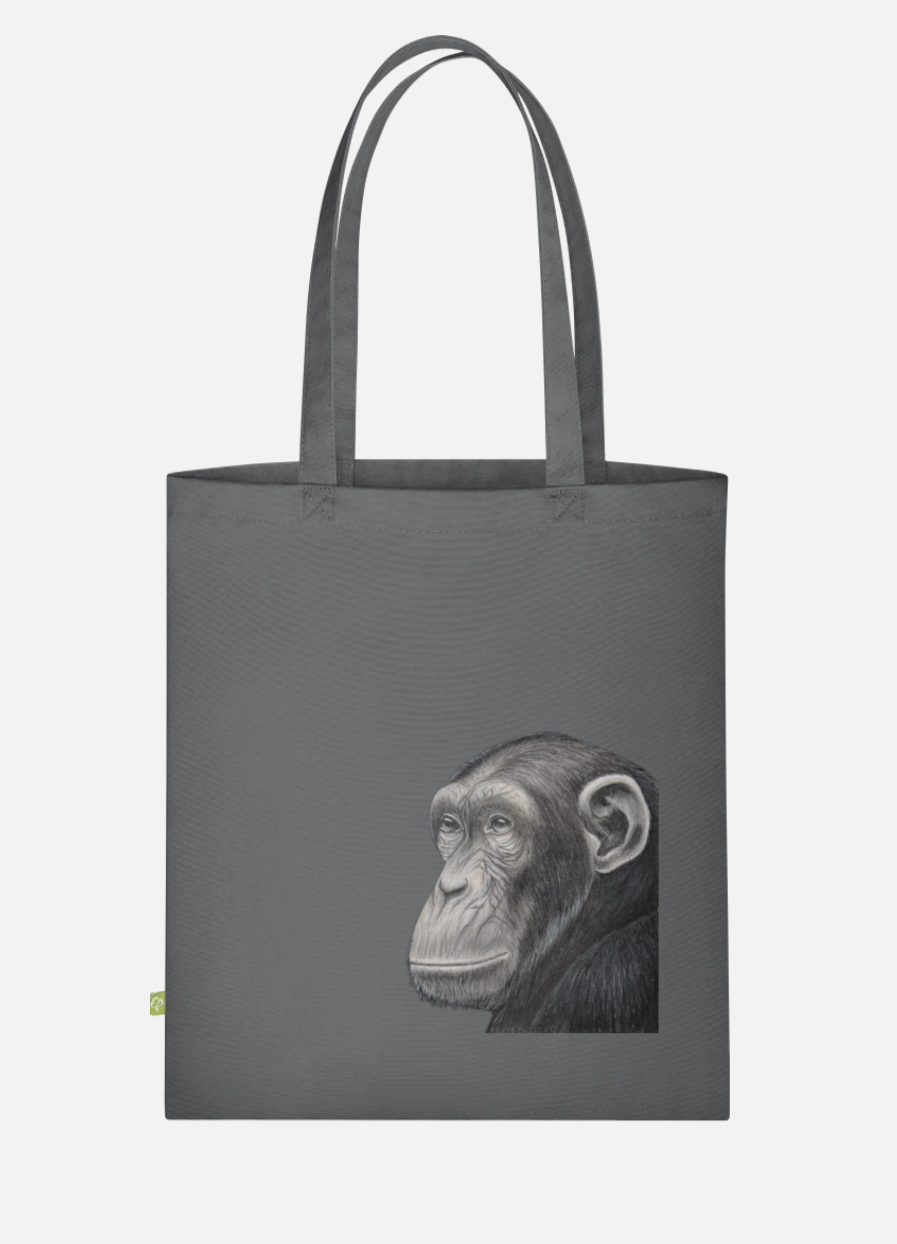 Canvas Stoffbeutel "Affe" Farbauswahl möglich