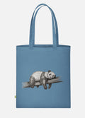 Canvas Stoffbeutel "Fauler Panda" Farbauswahl möglich.