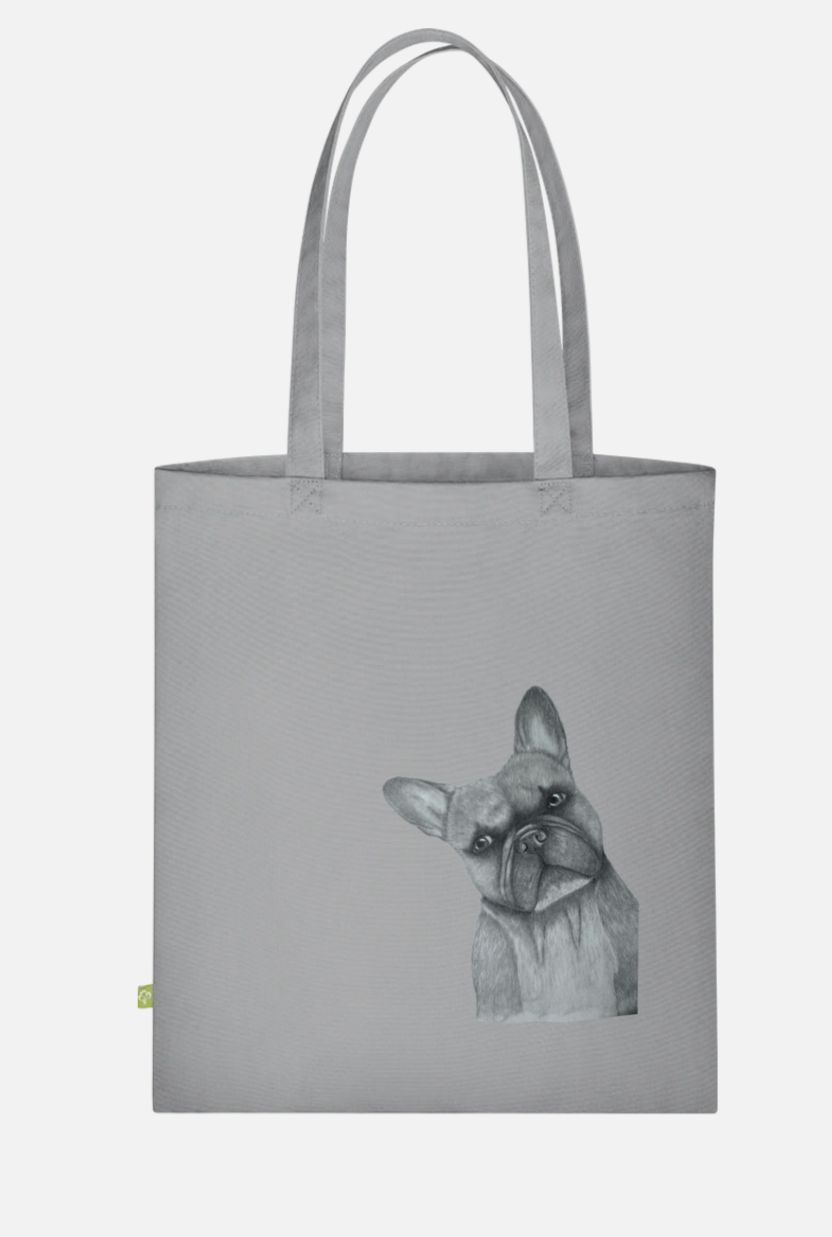 Canvas Stoffbeutel "Frenchie" Farbauswahl möglich