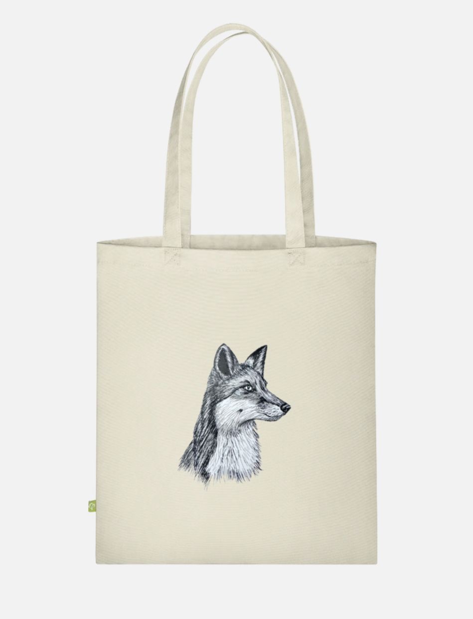 Canvas Stoffbeutel "Fuchs" Farbauswahl möglich