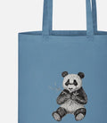 Canvas Stoffbeutel "Panda mit Bambus" Farbauswahl möglich