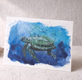 Postkarte "Schildkröte Aquarell"