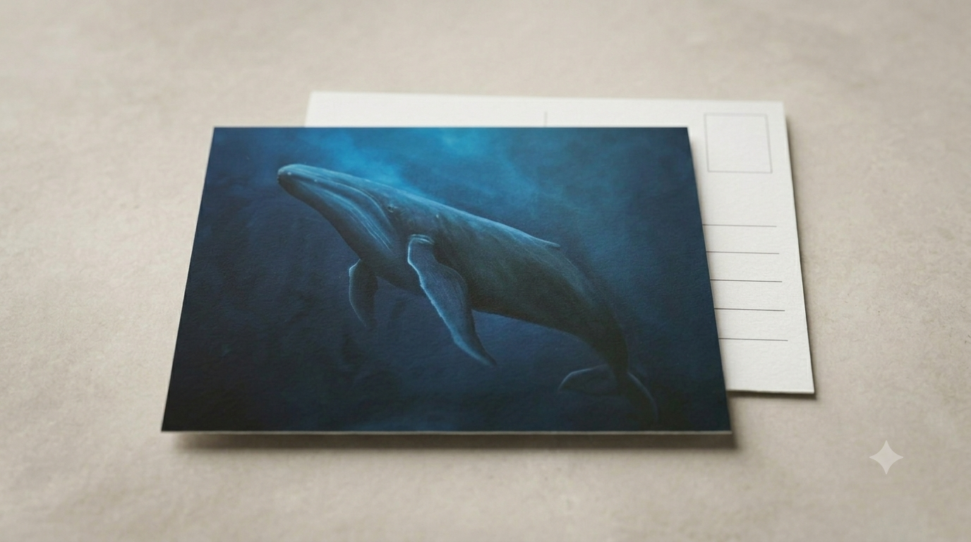 Postkarte "Wal"