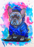 Postkarte "Frenchie"