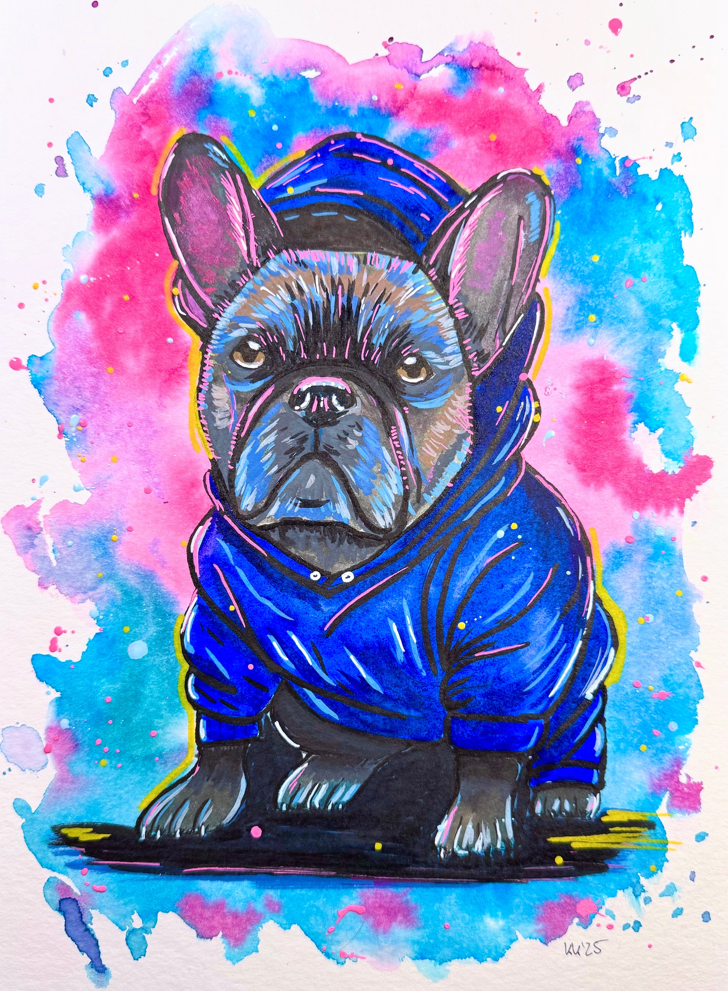 Postkarte "Frenchie"