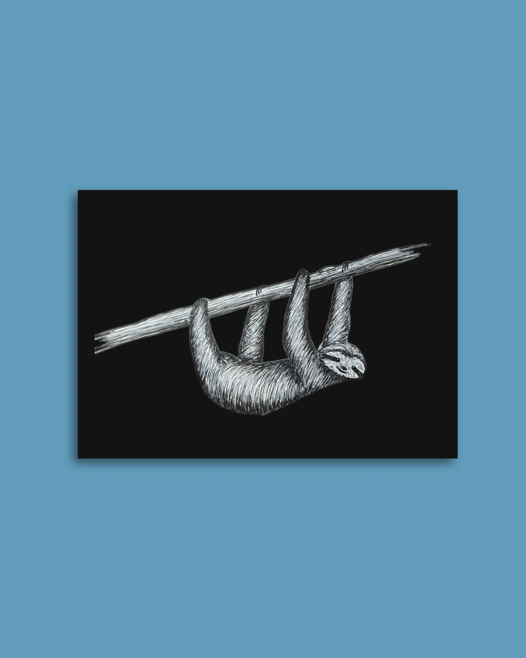 Postkarte "Faultier"